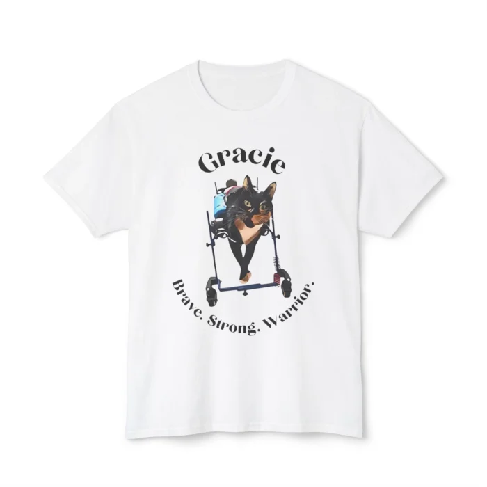Gracie Cat Brave Strong Warrior Shirt