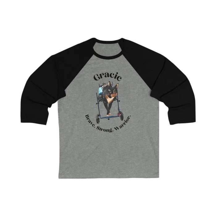 Gracie Cat Brave Strong Warrior long sleeve