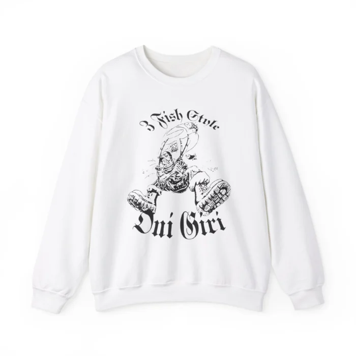Official 3 Fish Style Oni Giri Sweatshirt