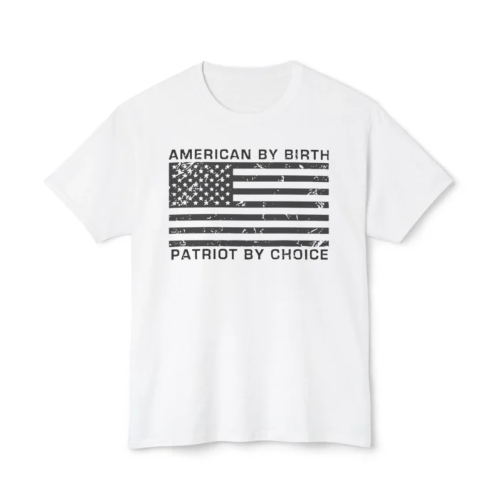 American By Birth Patriot By Choice American Flag Shirt