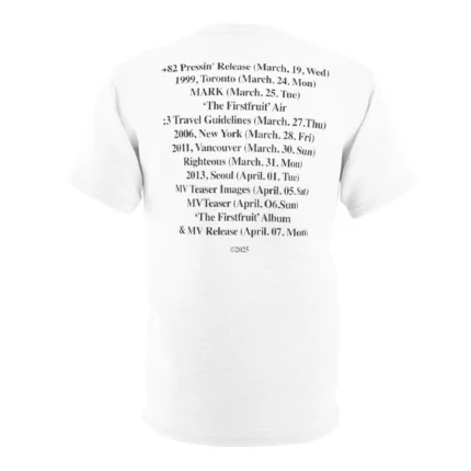 Mark Lee The Firstfruit back Side Shirt