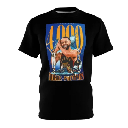 Stephen Curry Golden State Warriors 4000 Career 3-Pointer Shirt
