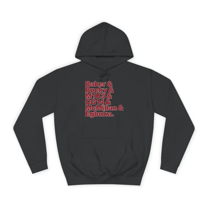 Buccaneers Baker & Bucky & M1K3 & CG14 & McMillan & Egbuka Names Hoodie