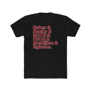 Buccaneers Baker & Bucky & M1K3 & CG14 & McMillan & Egbuka Names Shirt