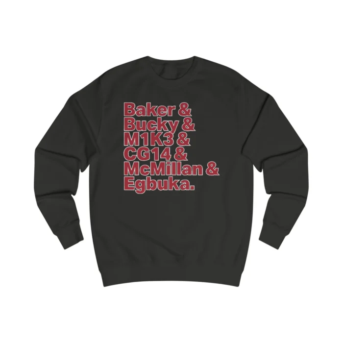 Buccaneers Baker & Bucky & M1K3 & CG14 & McMillan & Egbuka Names Sweatshirt