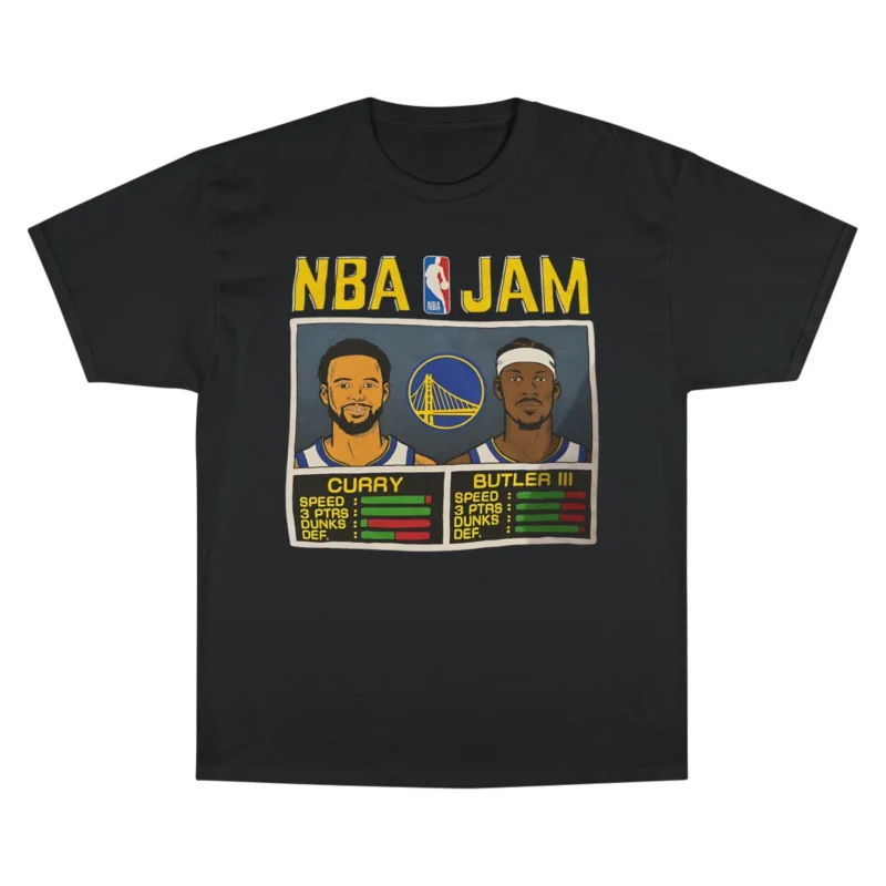 NBA Jam Golden State Warriors Stephen Curry And Jimmy Butler III T Shirt