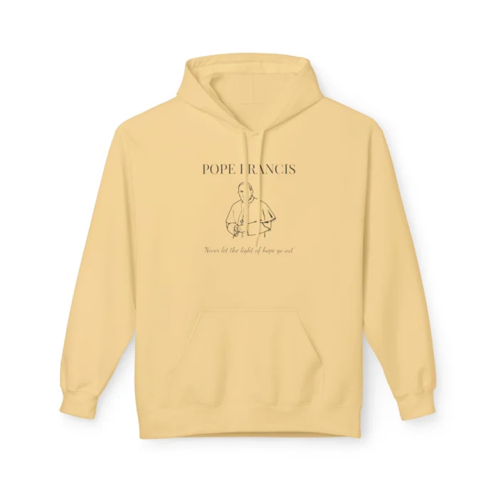 Pope Francis Never Let The Light of Hope Go Out Hoodie