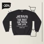 Alisson Becker wear Jesus The Way The Truth The Life John 14:6 Sweatshirt