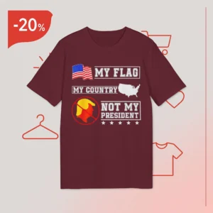 Taylor Swift Wear My Flag My Country Not My President USA Map American Flag Shirt
