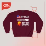 Taylor Swift Wear My Flag My Country Not My President USA Map American Flag Sweatshirt