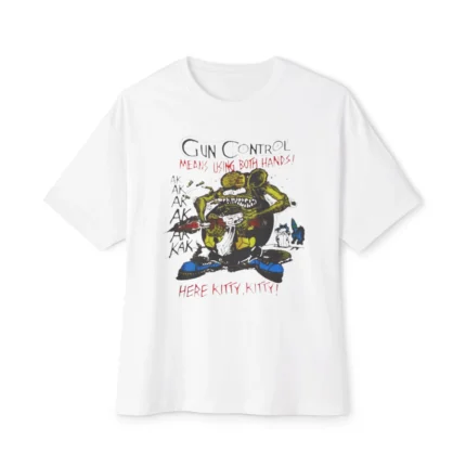 Gun Control Means Using Both Hands Ed Roth RAT Shirt