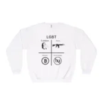 LGBT Latinas Guns Bitcoin TAX Evasion Sweatshirt