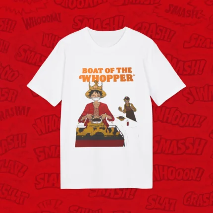 One Piece Luffy Burger King Shirt