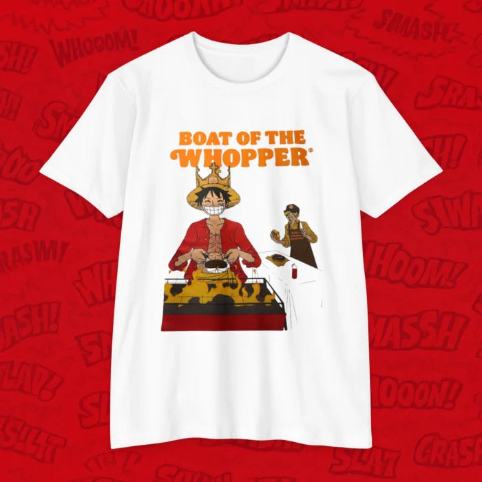 One Piece Luffy Burger King T Shirt