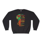 They Whispered to Her You Cannot Withstand the Storm Black Women Sweatshirt