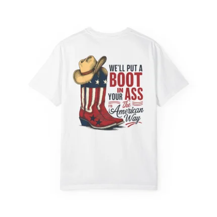 white and blue in 4th of july toby keith Tee
