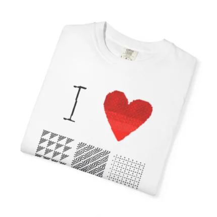 I Love Halftone Pattern T Shirt