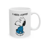 Snoopy I Need Coffee Mugs