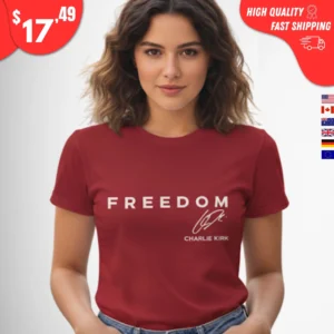 Charlie Kirk Red Freedom Shirt