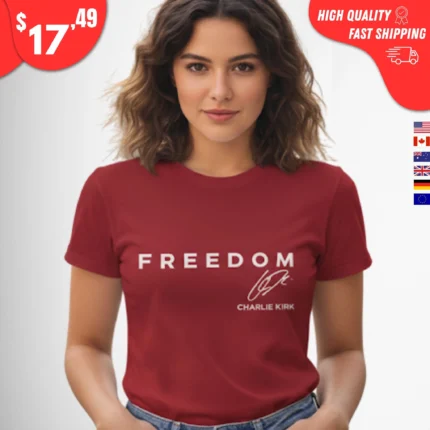 Charlie Kirk Red Freedom Shirt
