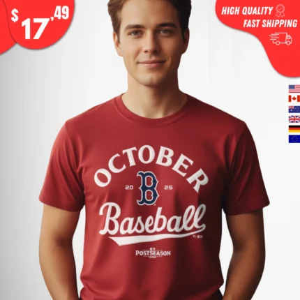 October Baseball Red Sox Shirt