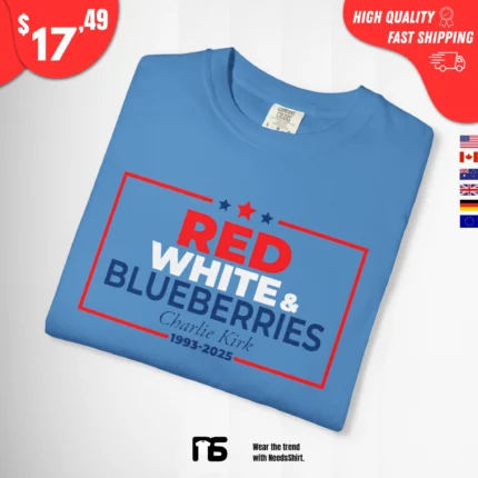 Red White and Blueberries Charlie Kirk Shirt