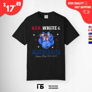 red white and blueberries shirt