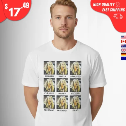 Becky Hammon Amused Joyful Aroused Curious Happy Excited t-Shirt