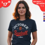 Detroit Tigers October Baseball 2025 t-Shirt