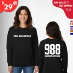 Call an Audible 988 Suicide Prevention Awareness Sweatshirts
