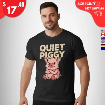 quiet piggy t-shirt
