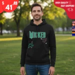 Wicked Pink Goes Good With Green Hoodie