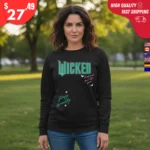 Wicked Pink Goes Good With Green Sweatshirt