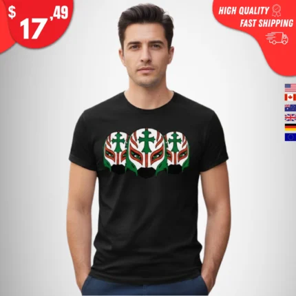 Rey Mysterio Three Mask Faces Shirt