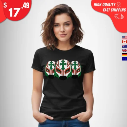 Rey Mysterio Three Mask Faces t-Shirt
