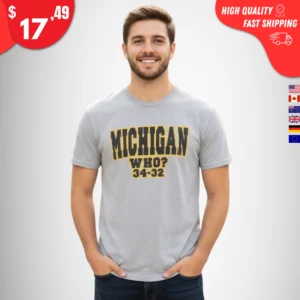 Michigan Who 34-32 Shirt