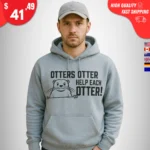 Otters Otter Help Each Otter Hoodie