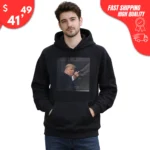 Trump Middle Finger at Heckler hoodie