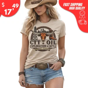 CTT Oil Exploration and Cattle Shirt