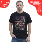 only traitors help invaders t-shirt
