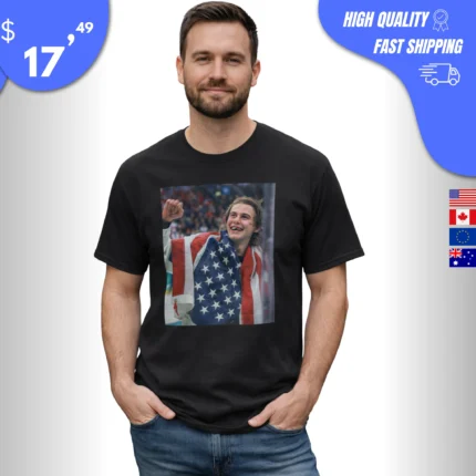 Jack Hughes Golden Goal Shirt