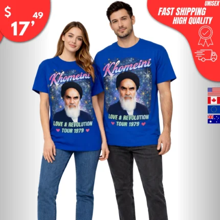Khomeini Iran Revolution Tour 1979 T-shirt