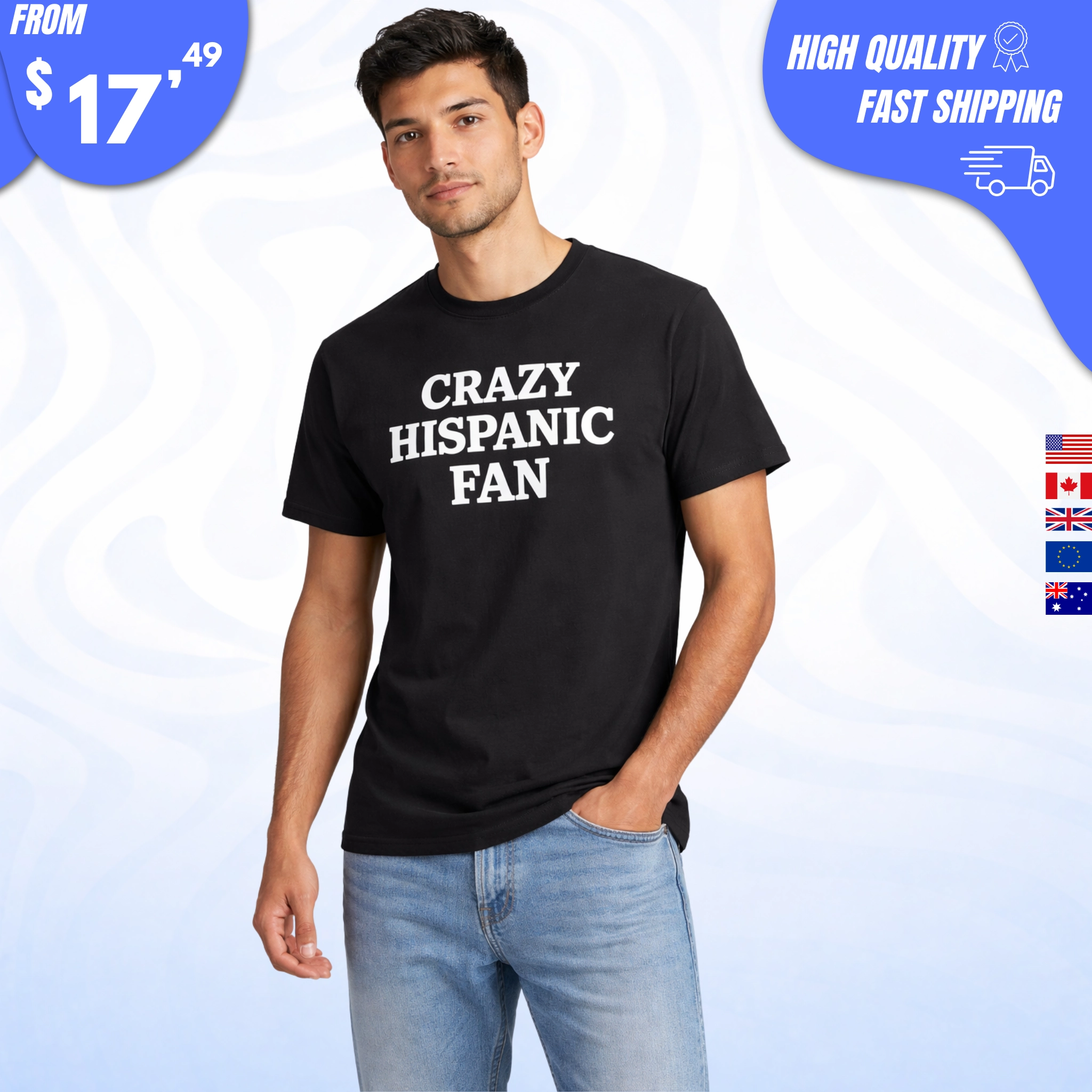 Crazy-Hispanic-Fan-Shirt Crazy Hispanic Fan Shirt