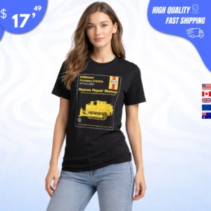 Killdozer Komatsu D355A Haynes Style Repair Manual Shirt
